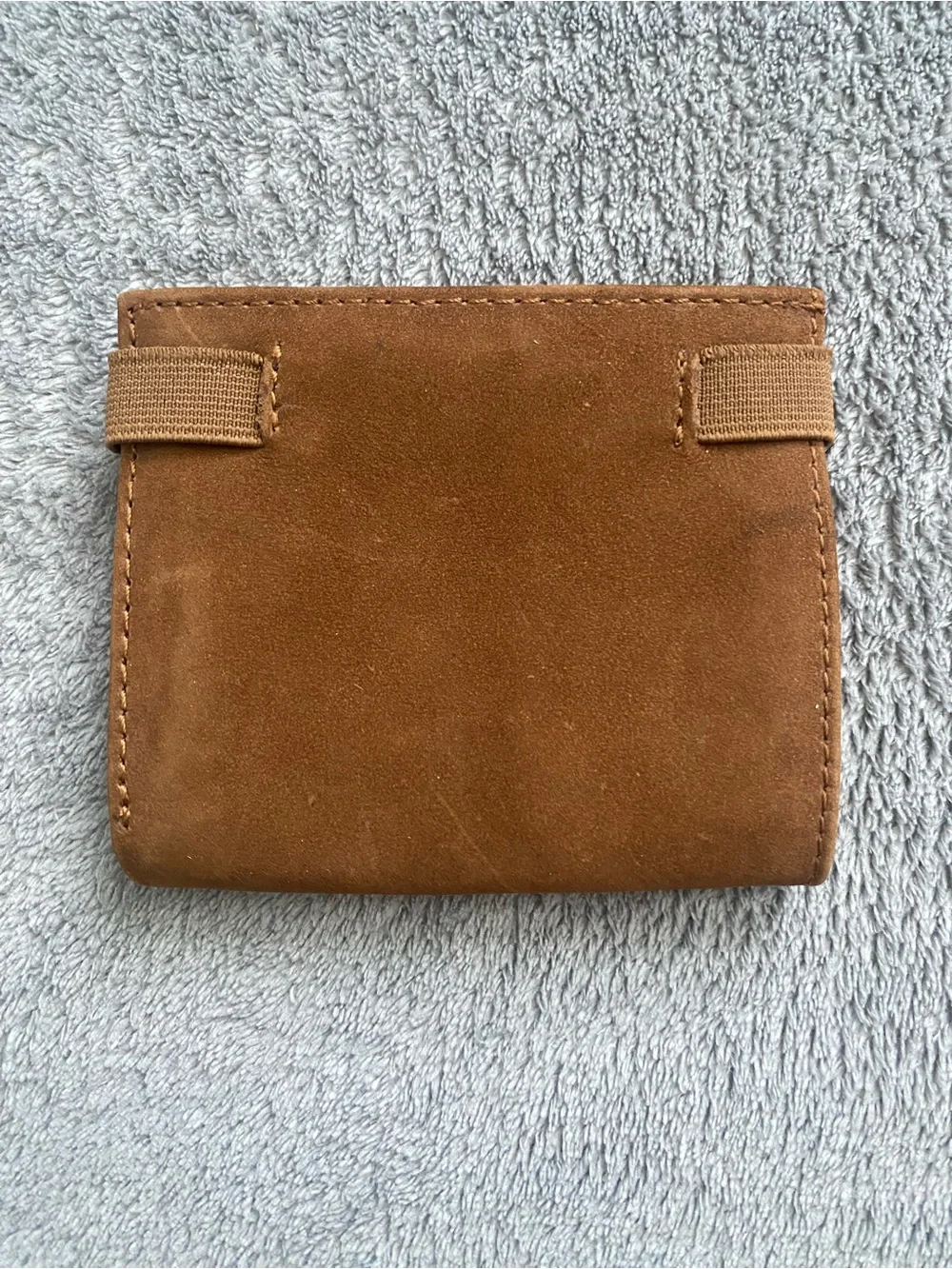 Genuine Leather Brown Minimalist Wallet ID Window